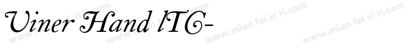 Viner Hand lTC字体转换